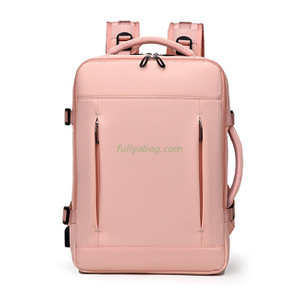 Custom Large Expandable Smart Travelling Bagpack Mens Women Business Travel Laptop Backpack With USB Charging Port