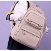 Customized Logo Lightweight Nylon Student Backpack Waterproof Large Capacity Beautiful Girls Pink School Bag