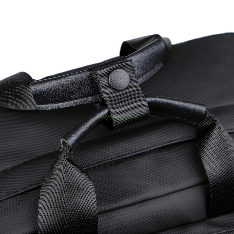 Wholesale Design Backpack Multi Functional Waterproof PU Leather Backpack Black Men School Laptop Bags Rucksack