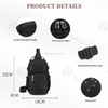 Custom Oxford Chest Bag Men Business Shoulder Fashion Leisure Cycling Hiking Travel Bag Large Capacity Crossbody Bag