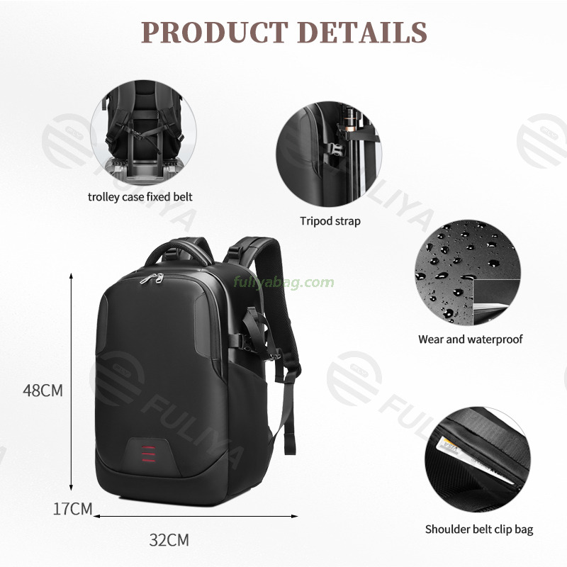 Waterproof Large Capacity Multifunctional Hiking Tripod Camera Storage Bag Custom Dslr Camera Backpack