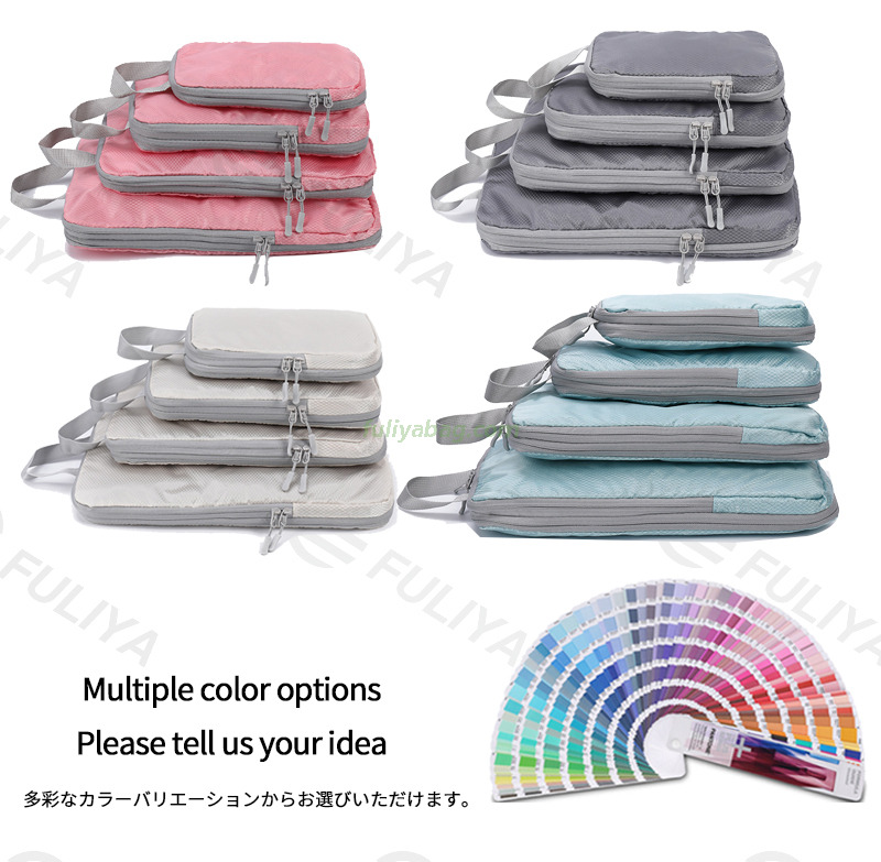 Multipurpose Large Capacity Portable Suitcase Zipper Closure Clothing Storage Pouch Luggage Organizer Storage Bags