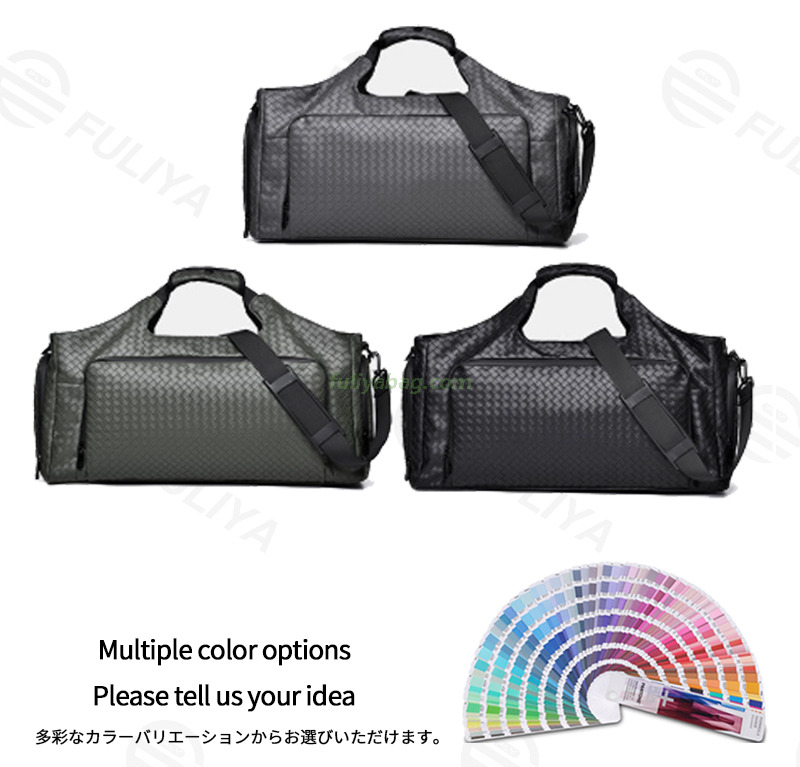Custom Dry Wet Separation PU Leather Travel Handheld Bag Multifunctional Durable Large Capacity Sports Gym Duffel Bag