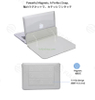 Custom Logo Smooth Leather Portable Protective Laptop Cover Notebook Computer Stand Flip Laptop Sleeve Case for Mackbook