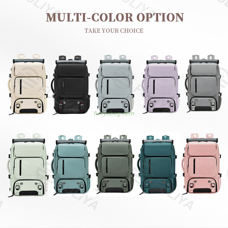 Custom Multi-Functional Vacuum Compression Business Trip Computer Laptop Backpack Waterproof Travel Backpack