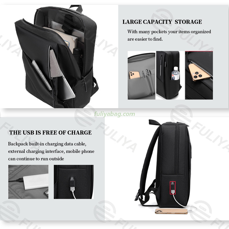 Factory Wholesale Young Lady Man Leisure College School Backpack Fashion Commuter Computer Laptop Business Backpack