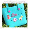 Multipurpose Outdoor Silicone EVA Satchel Purse Kids Cartoon Cute Badge Shoulder Handbags Children DIY Beach Tote Bag
