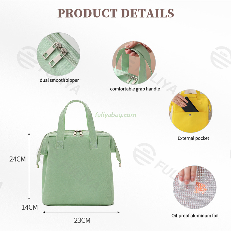 Portable Macaron Large Organizer Pouch Keep Food Fresh Thermal Bento Bag Lunch Coolers Bags and Insulated Bags