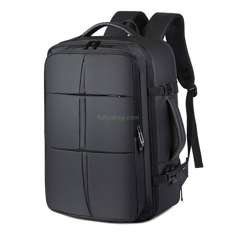 Factory Custom Nylon School Bag Pack Casual Carry On Laptop Compartment Business Travel Backpack for Men