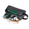Custom PU Leather Business Bag Luxury Handbag Wrist Bag Waterproof Wear-Resistant Geometric Design Men Clutch Bag