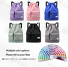 Fashion Custom Waterproof Large Capacity Casual School Hiking Gym Sport Drawstring Backpack for Teenagers Women Men
