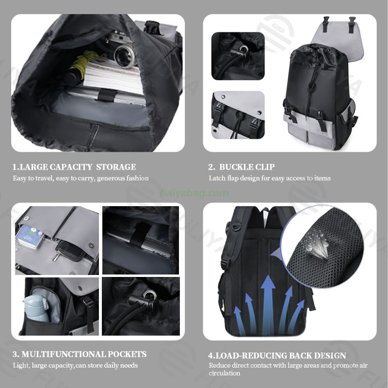 Custom Back Pack Boy School Laptop Computer Bags Lightweight Waterproof Student Casual Backpack For Man