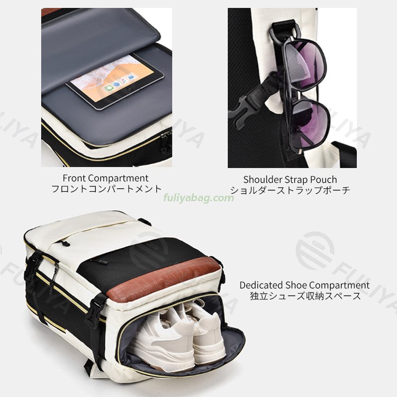 Custom Logo Large Capacity Flight Approved Weekender Bag College Business Laptop Back Pack Travel Backpack for Women Men