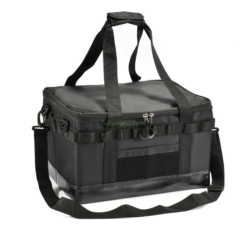 Custom Logo 600D Waterproof Portable Soft Beach Picnic Lunch Travel Food Insulation Bags Hiking Camping Cooler Bag
