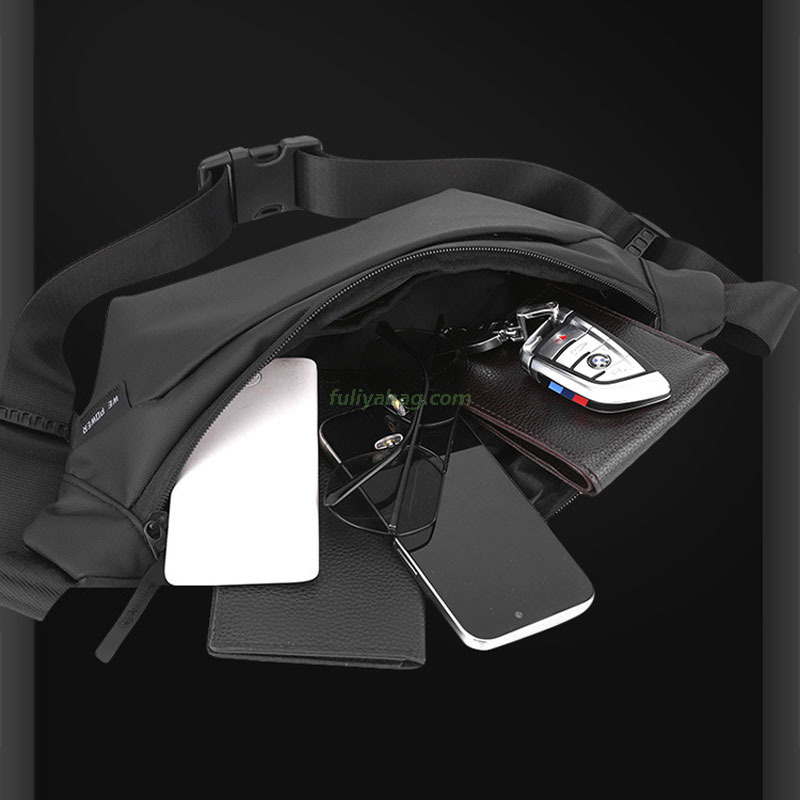 Lightweight Men Waist Bag Women Simple Leisure Fashion Oxford Mobile Phone Pouch Waist Packs Walking Running Chest Bag