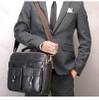 Luxury Vintage Leather Retro Handbags Casual Business Office Laptop Shoulder Bag Men’s Messenger Bags Briefcase