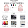 BSCI Factory Multifunctional Waterproof Convertible Nappy Baby Care Bag Mommy Backpack With Changing Station
