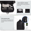 Factory Outlet Unisex Backpack Activities Waterproof College Outdoor Black 17 Inch Laptop Bags With USB Charging Port