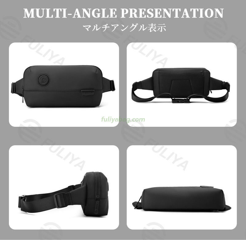Custom Fancy Small Crossbody Sling Bag Fashion Travel Sports Men's Single Shoulder Messenger Waist Chest Pack Bag