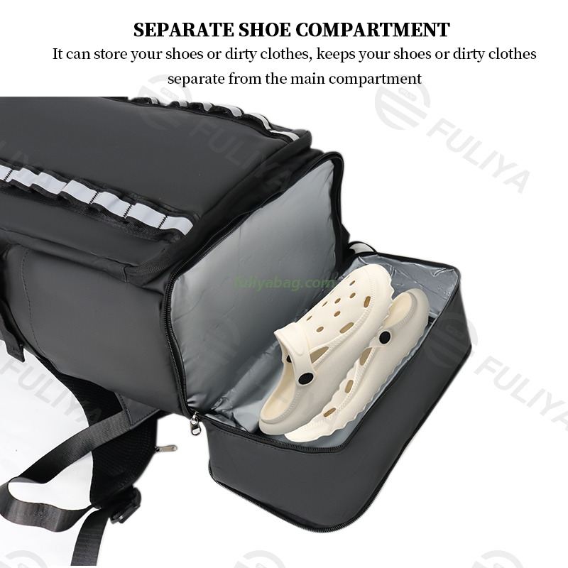Custom Waterproof Multi-layer Black Packsack Surfing Backpack Hiking Laptop Bagpack Backwoods Sports Travel Backpacks