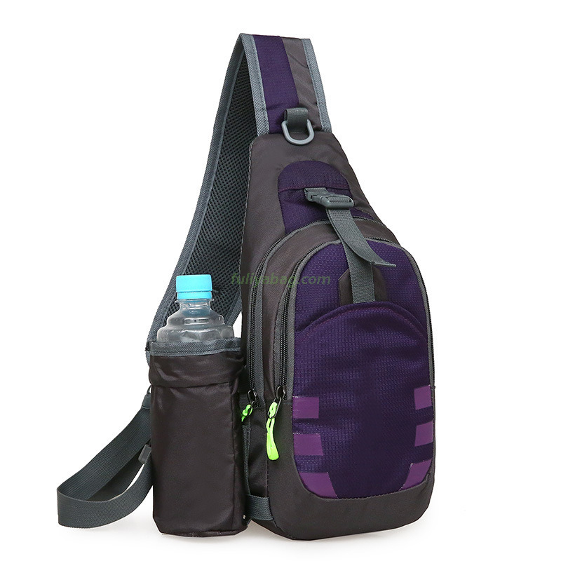 Custom Logo New Sports Casual Chest Bag Outdoor Unisex Summer Men's Sling Bag Travel Crossbody Bag With Water Bottle
