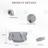 Wholesale Polyester Fibre Foldable Daily Casual Large Capacity Fanny Pack Belt Bag Outdoor Sport Cross body Bag