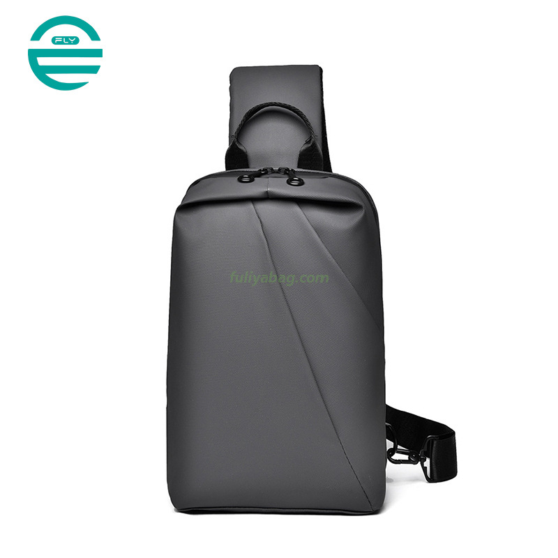 Custom Waterproof Sling Bags Simple Outdoor Crossbody Shoulder Men's Messenger Chest Sling Bag for Men Bag Pack