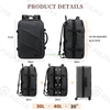 Custom Waterproof Large Usb Business Laptop Bag Carry on Light Approved Expandable Backpack Men Women Travel Bag Sets