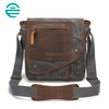 Custom Vintage Waterproof Crossbody Single Shoulder Bag Luxury Canvas Business Messenger Bag for Men
