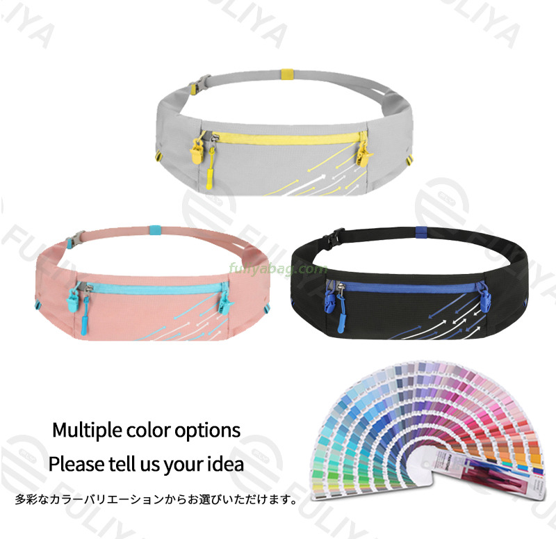 Custom Outdoor Waterproof Running Phone Waist Belt Pack Fitness Elastic Fanny Pack Multi-Functional Sports Waist Bag
