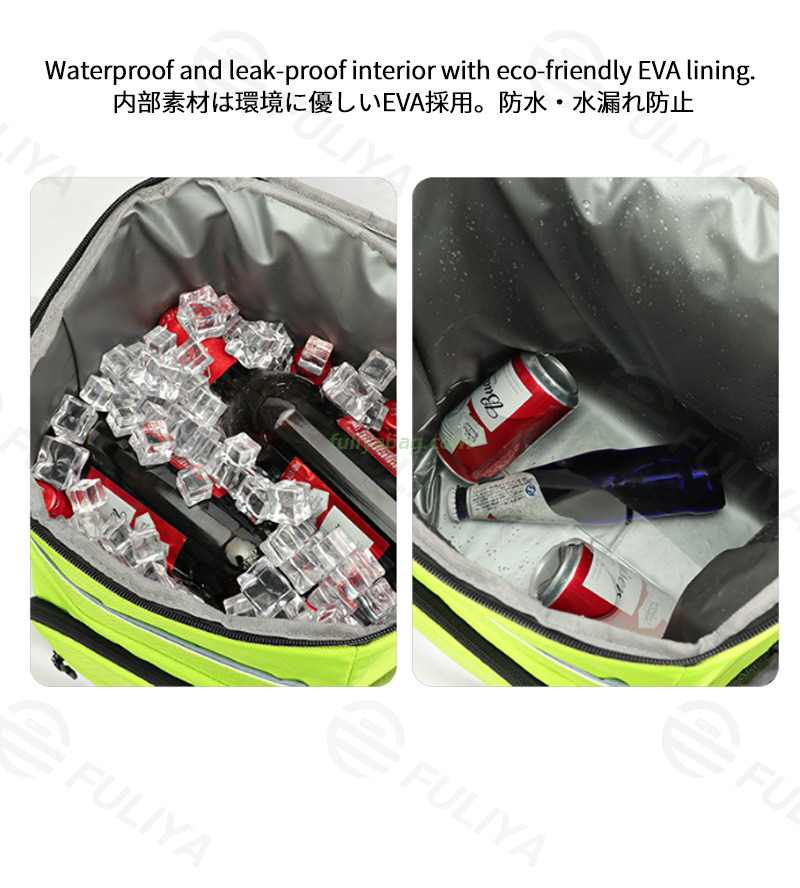 Custom 30L Leakproof Large Capacity Insulated Thermal Bag Wine Bottles Beer Carrier Cooler Backpack For Picnic Camping