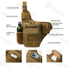 Nylon Tactical Range Chest Bag Single Shoulder Molle Pouch Men Sports Tactical Sling Pouches Messenger Crossbody Bags