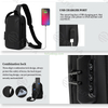 Waterproof Men Sling Bag Luxury Anti-theft Crossbody Shoulder Bag Password Lock Chest Bag for Daily use