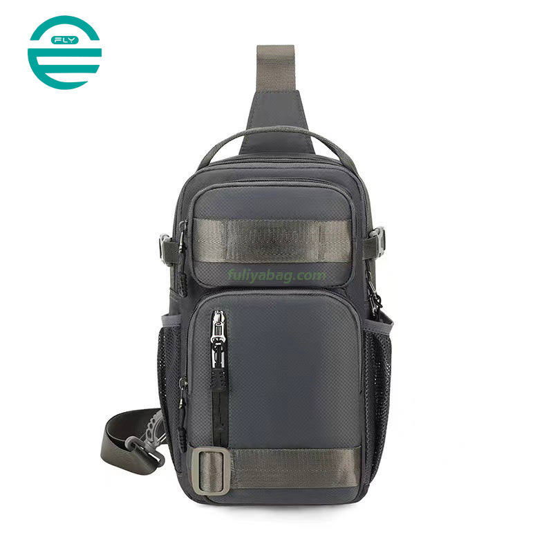 Custom Oxford Chest Bag Men Business Shoulder Fashion Leisure Cycling Hiking Travel Bag Large Capacity Crossbody Bag