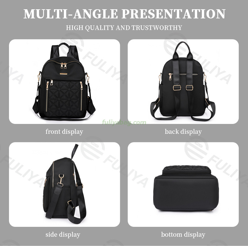 Factory Custom Luxury Causal Backpack Oxford Waterproof Large capacity Short Outdoor Travel Backpack for Women