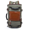 Factory Wholesale Vintage Outdoor Travelling Waxed Canvas Large Capacity Hiking Laptop Backpack