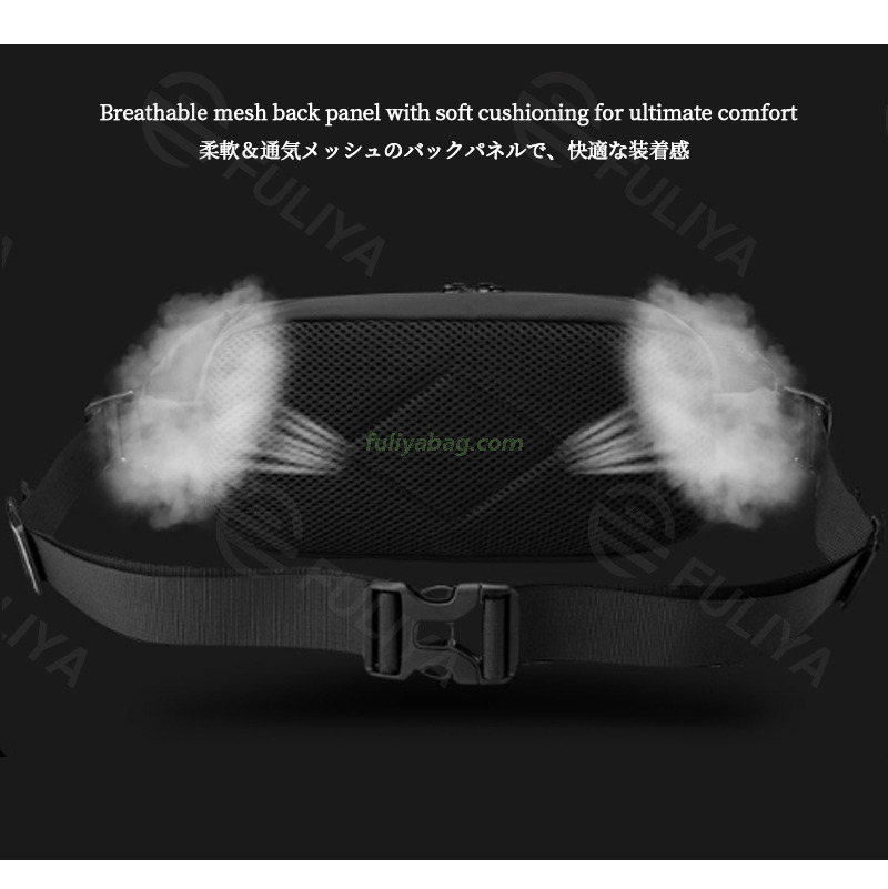Custom Logo Color Simple Leisure Messenger Bag Waterproof Sport Fitness Travel Fanny Pack Crossbody Shoulder Waist Bags