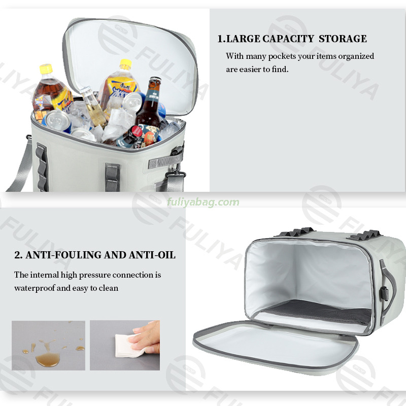 Custom Collapsible Insulated Bags Leakproof Lunch Bag Outdoor Camping Fishing Picnic Wine Food Ice Cooler Bag