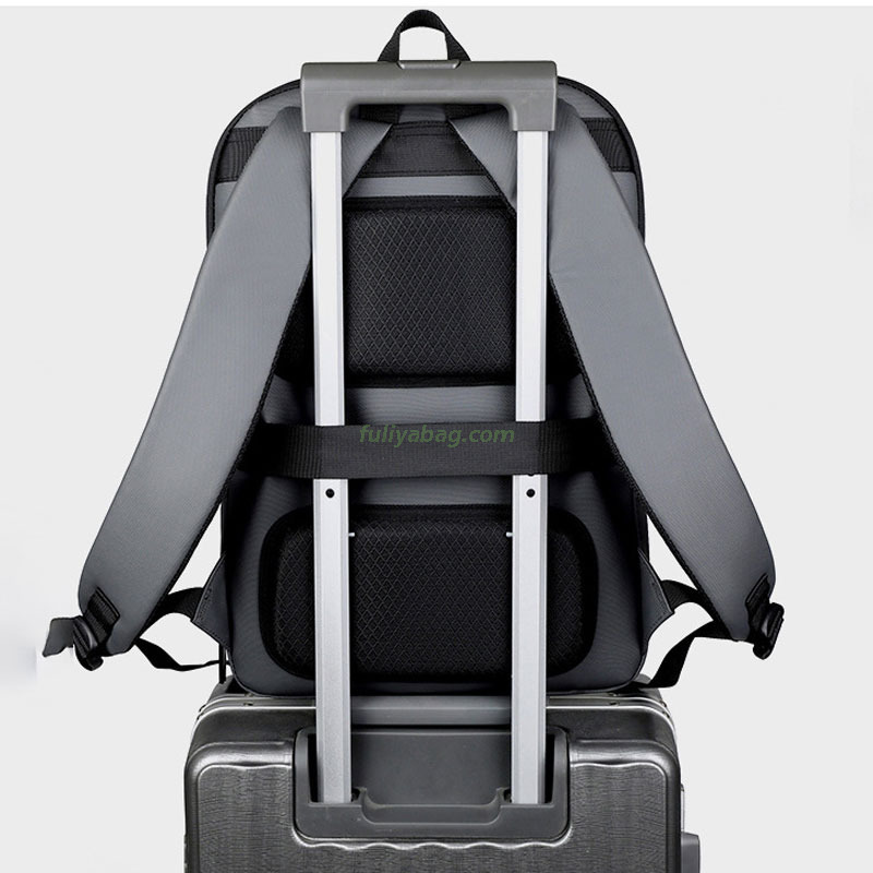 Custom Factory Direct Men's Briefcase Bag College Business Backpack Portable Ultra Slim Expandable PU Laptop Backpack