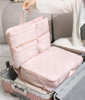 Fuliya Multifunctional Waterproof Hanging Suitcase Organizer Fashionable Zipper Clothing Underwear Socks Travel Storage Bag
