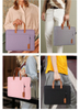 Custom Logo Color Thin Briefcase Waterproof Oxford Laptop Business Travel Computer Hand Bag Short Sleeve Laptop Bag