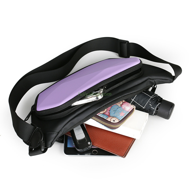 Wholesale Hard Shell Small Waterproof Chest Bags Fanny Pack Anti-theft Sling Crossbody Bag for Male Women Travel