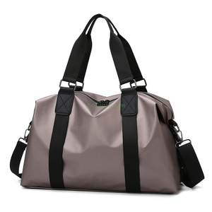 Luxury Men's Large Capacity Business PU Duffel Bag Fitness Waterproof Outdoor Travel Gym Bag With Shoes Compartment
