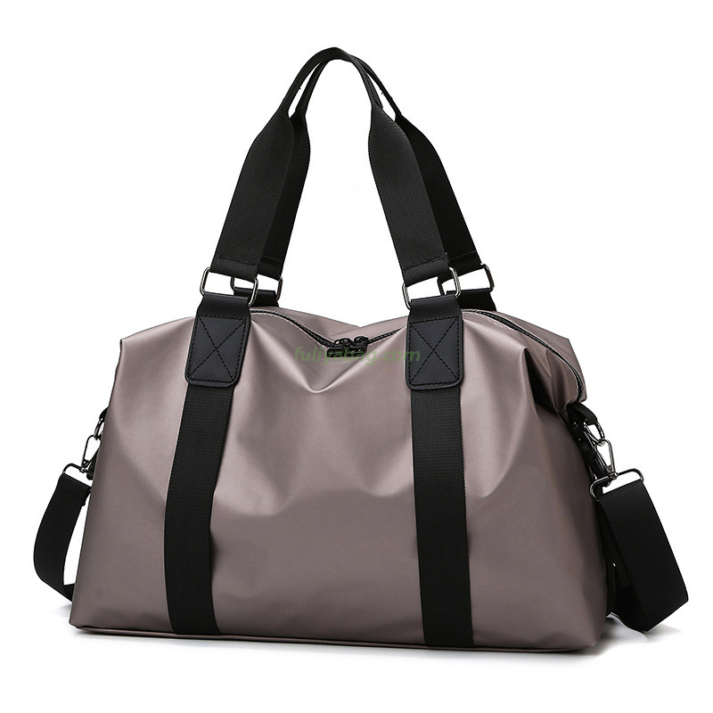 Luxury Men's Large Capacity Business PU Duffel Bag Fitness Waterproof Outdoor Travel Gym Bag With Shoes Compartment