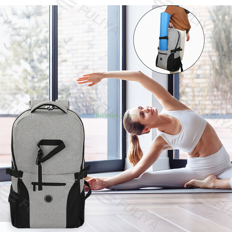 Custom Multifunctional Sports Bag Neoprene Gym Yoga Mat Backpack for Men Women Outdoor Travelling Yoga Duffle Bag