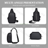 Multi Functional New Mens Chest Bag Waterproof Film Large Capacity Lightweight Custom Logo Single Shoulder Bag