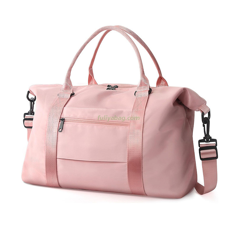 Waterproof Nylon Weekender Bag Carry On Tote Sport Gym Bags Travel Essentials Duffle Luggage Bag for Women Men