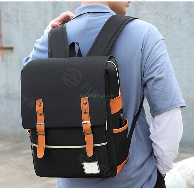 Durable Fashion Business School Bag Student Backpack Women Men Laptop USB Charging 3 Pieces Set Backpack