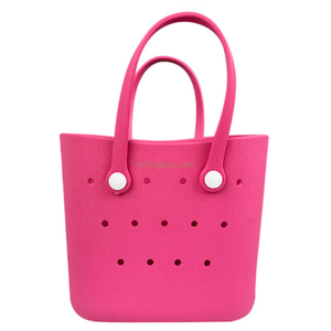 Multipurpose Outdoor Silicone EVA Satchel Purse Kids Cartoon Cute Badge Shoulder Handbags Children DIY Beach Tote Bag