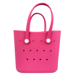 Multipurpose Outdoor Silicone EVA Satchel Purse Kids Cartoon Cute Badge Shoulder Handbags Children DIY Beach Tote Bag